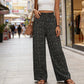 👖 LIMITED-TIME 50% OFF! 💥 Women's Smocked High Waist Wide Leg Pants – Elastic Waist, Flowy Silhouette, Comfy ✨