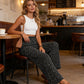 👖 LIMITED-TIME 50% OFF! 💥 Women's Smocked High Waist Wide Leg Pants – Elastic Waist, Flowy Silhouette, Comfy ✨
