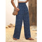 👖 LIMITED-TIME 50% OFF! 💥 Women's Smocked High Waist Wide Leg Pants – Elastic Waist, Flowy Silhouette, Comfy ✨