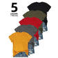 👕 50% OFF NOW! 🌈 5-Pack Versatile Solid Color T-Shirt – Soft Cotton, Breathable & Perfect for Daily Wear✨