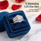 💍 LIMITED-TIME 50% OFF! 💥 Women's Princess Cut Cubic Zirconia Filled Ring – Pave Setting, Multi-Layered Band, Sparkle ✨