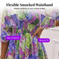 👗 LIMITED-TIME 50% OFF! ✨ Floral V-Neck A-Line Dress – Smocked Waist, Ruffled Hem, Summer Ready 🌸