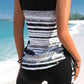 🏊‍♀️51% OFF NOW! 👙 Women's Printed Two-Piece Tankini Swimsuit – Adjustable Ruched Sides, Full Coverage & Stylish Criss-Cross Neckline ✨