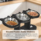 💐50% OFF ! Anti-Slip Elevated 3-Bowl Feeder – Improves Your Pets‘ Digestion 🐕‍🦺✨【Limited Offer】