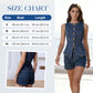 Women's Sleeveless Stretch Denim Vest