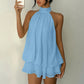 🔥SUMMER HOT SALE🔥 Women's Flowy Halter Drop-Waist Mini Dress