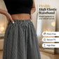 Women's Striped Wide-Leg Pants with Elastic Waist