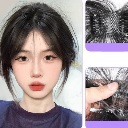📢📢46% OFF !! ⏰Seamless Clip-on French Bangs Wig