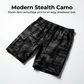 🩳 LIMITED-TIME 50% OFF! ✨ Men's Relaxed Fit Tactical Cargo Shorts – Camo Print, Multi-Pocket, Drawstring Waist 🌿