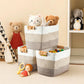 🧺 LIMITED-TIME 50% OFF! 💥 Woven Cotton Rope Storage Basket with Handles – 2-Tone, Leather Handles, Versatile ✨