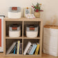 🧺 LIMITED-TIME 50% OFF! 💥 Woven Cotton Rope Storage Basket with Handles – 2-Tone, Leather Handles, Versatile ✨