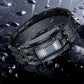 Men's Cool Binary Watch Stainless Steel LED Bracelet Style Fashion Blue Light Sports Watch Vacuum Plated Stylish Watch