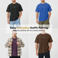 Men's Vintage T-Shirt with Cross & Letter Print