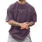 Men's Vintage T-Shirt with Cross & Letter Print