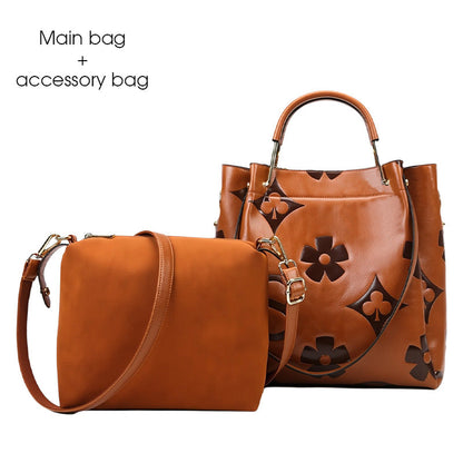 🔥40% OFF for a limited time🔥Large-Capacity Vintage Embossed Bucket Bag