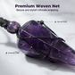 Obsidian Natural Stone Pendulum Pendant for Men & Women – Starry Blue Sandstone Octahedron Diamond Necklace – Unique Gift for Spiritual Healing & Meditation🔮🧘‍♀️