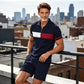 Men's Casual Zipper Shirt & Shorts Set