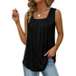 📢📢40% OFF !! ⏰Women's Square Neck Sleeveless Vest T-Shirt