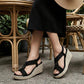 🥿New arrival 50% OFF!🌿Women's Casual Bohemian Woven Wedge Sandals