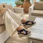 🥿New arrival 50% OFF!🌿Women's Casual Bohemian Woven Wedge Sandals