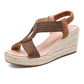 🥿New arrival 50% OFF!🌿Women's Casual Bohemian Woven Wedge Sandals