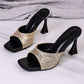 Women’s Fashion Square-Toe Open-Toe High Heel Sandals