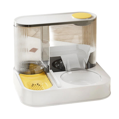 ⏰49% OFF🐱🐶2-in-1 Pet Feeder with Auto Water Dispenser – Food & Fresh Water in One, Non-Slip & Easy to Clean🐾🏠