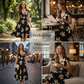 🥳SUMMER HOT SALE🥳💞50K+ SOLD!💥50% OFF! 🔥Women's Casual Printed V-Neck Ruffle Dress – Playful, Feminine & Ready-to-Wear ✨