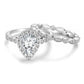 💍 50% OFF NOW! ✨ Pear-Shaped Teardrop Engagement Ring Set – Sparkling Cubic Zirconia, Hypoallergenic & Perfect for Proposals or Gifting 💕