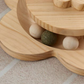Multifunctional Cat Activity Center with Scratcher and Toys