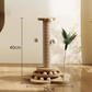 Multifunctional Cat Activity Center with Scratcher and Toys