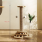 Multifunctional Cat Activity Center with Scratcher and Toys