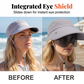 Wide Brim Sun Visor with Face Shield