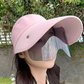 Wide Brim Sun Visor with Face Shield