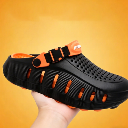 🩴 LIMITED-TIME 50% OFF! ✨ Men’s Cushioned Clogs – Ultra-Soft, Anti-Slip, Adjustable Strap 🌿
