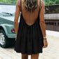 Summer Backless Spaghetti Strap Mini Dress