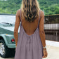 Summer Backless Spaghetti Strap Mini Dress