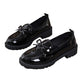 Women's Casual Patent Leather Bow Loafers