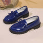 Women's Casual Patent Leather Bow Loafers