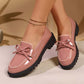Women's Casual Patent Leather Bow Loafers