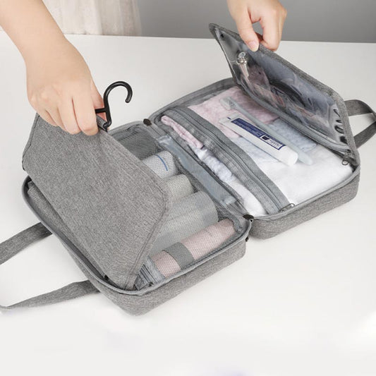📢📢30% OFF !! ⏰Dry and Wet Separation Waterproof Folding Travel Cosmetic Bag - Ideal Gift
