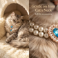 📢📢50% OFF !! ⏰Pet Pearl Necklace with Heart Gem Pendant