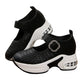 Breathable Woven Platform Mary Janes
