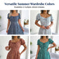 🌺 LIMITED-TIME 50% OFF! ✨ Women's Floral Sundress – Drawstring Bust, A-Line, Lightweight, Summer ☀️