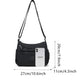 💐50% OFF ! Women’s Solid Crossbody Bag – Multi-Pockets & Zip Closure 🔐👛【Limited Stock】