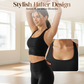Women's Halter Neck Ruched Sports Bra