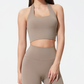 Women's Halter Neck Ruched Sports Bra