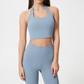 Women's Halter Neck Ruched Sports Bra