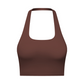 Women's Halter Neck Ruched Sports Bra