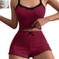Ribbed Knit Cami & Shorts Pajama Set